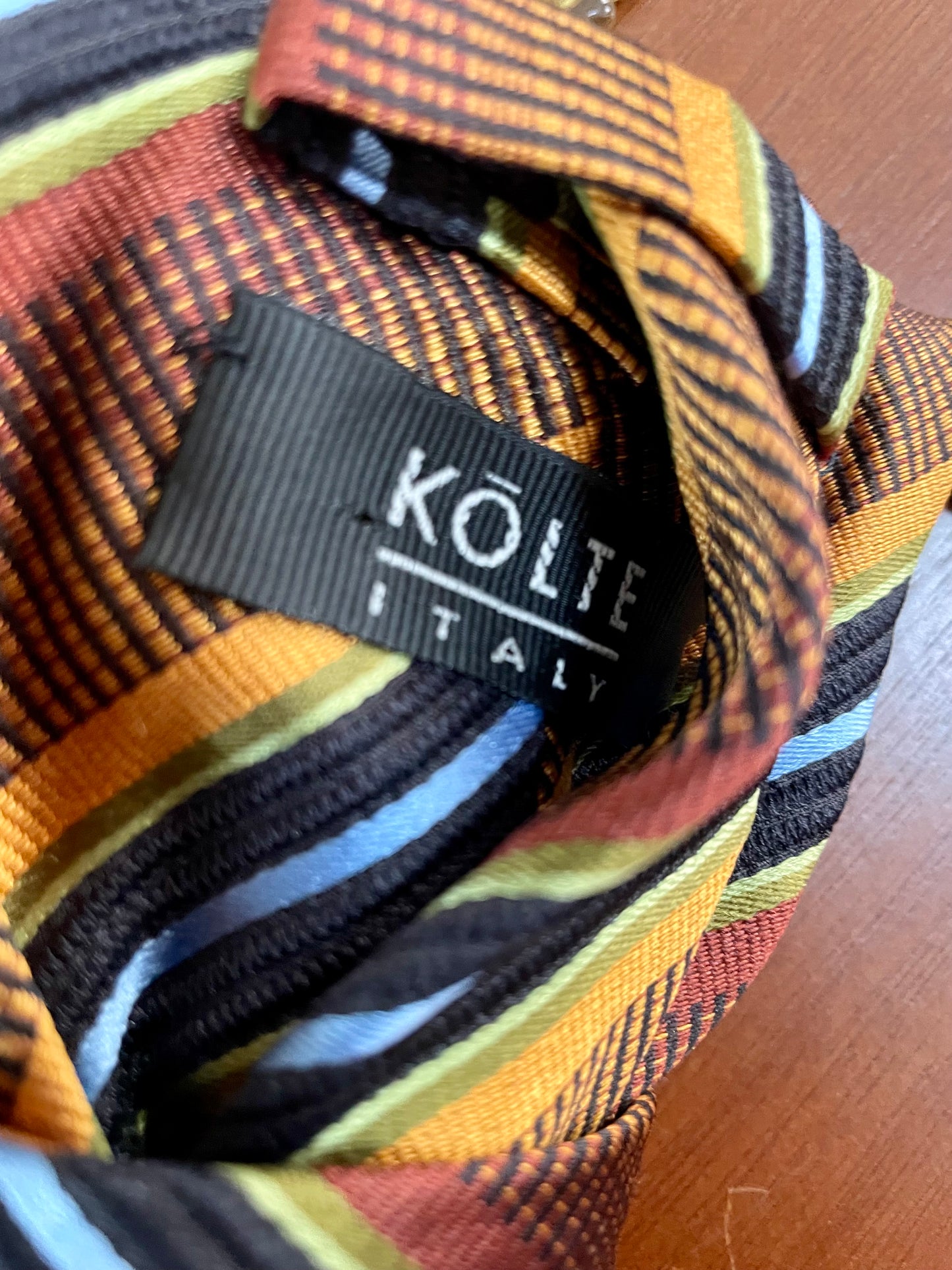 “Color Me Fall” Vintage Necktie Necklace