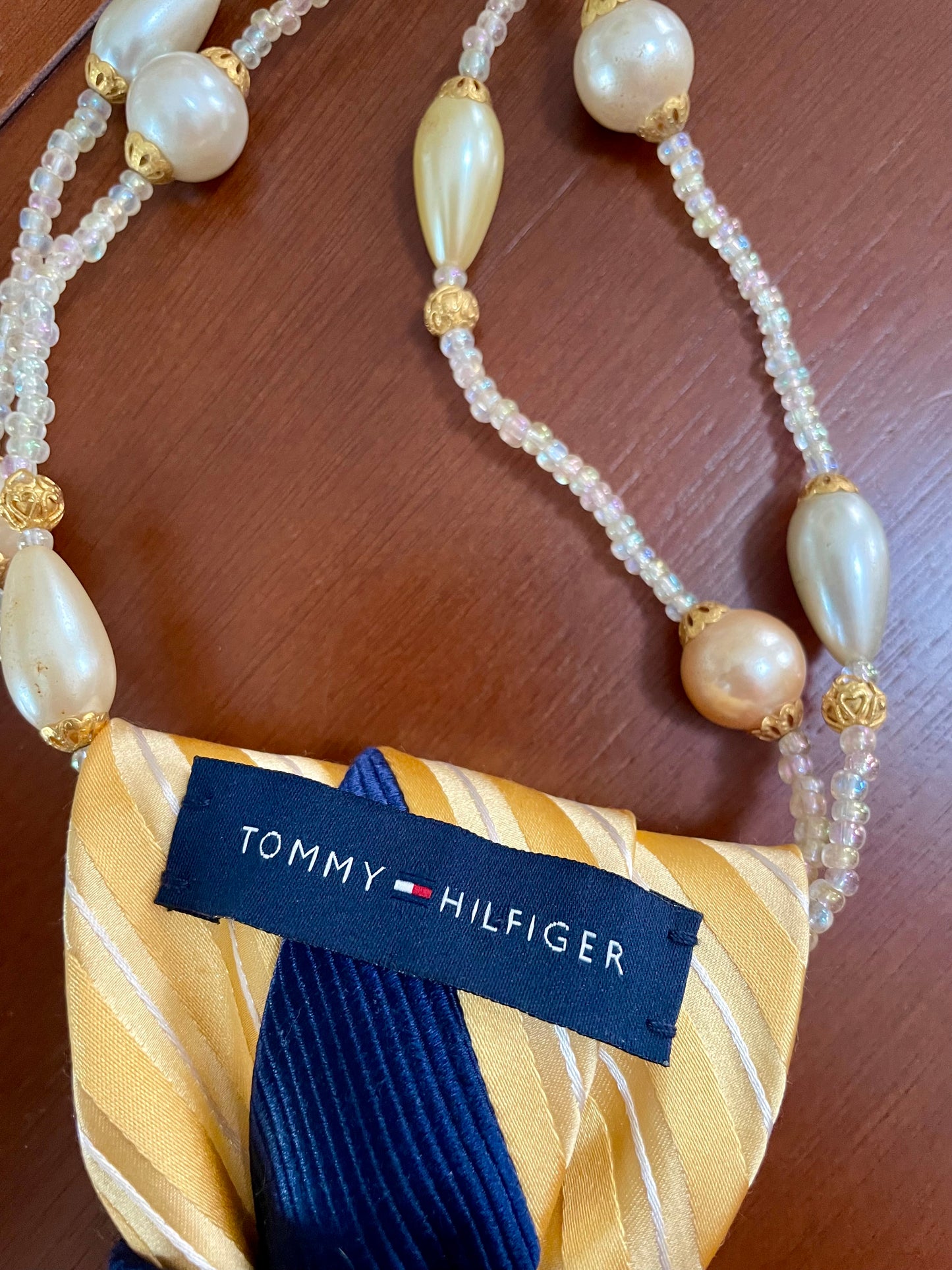 Golden Moments Necktie Necklace