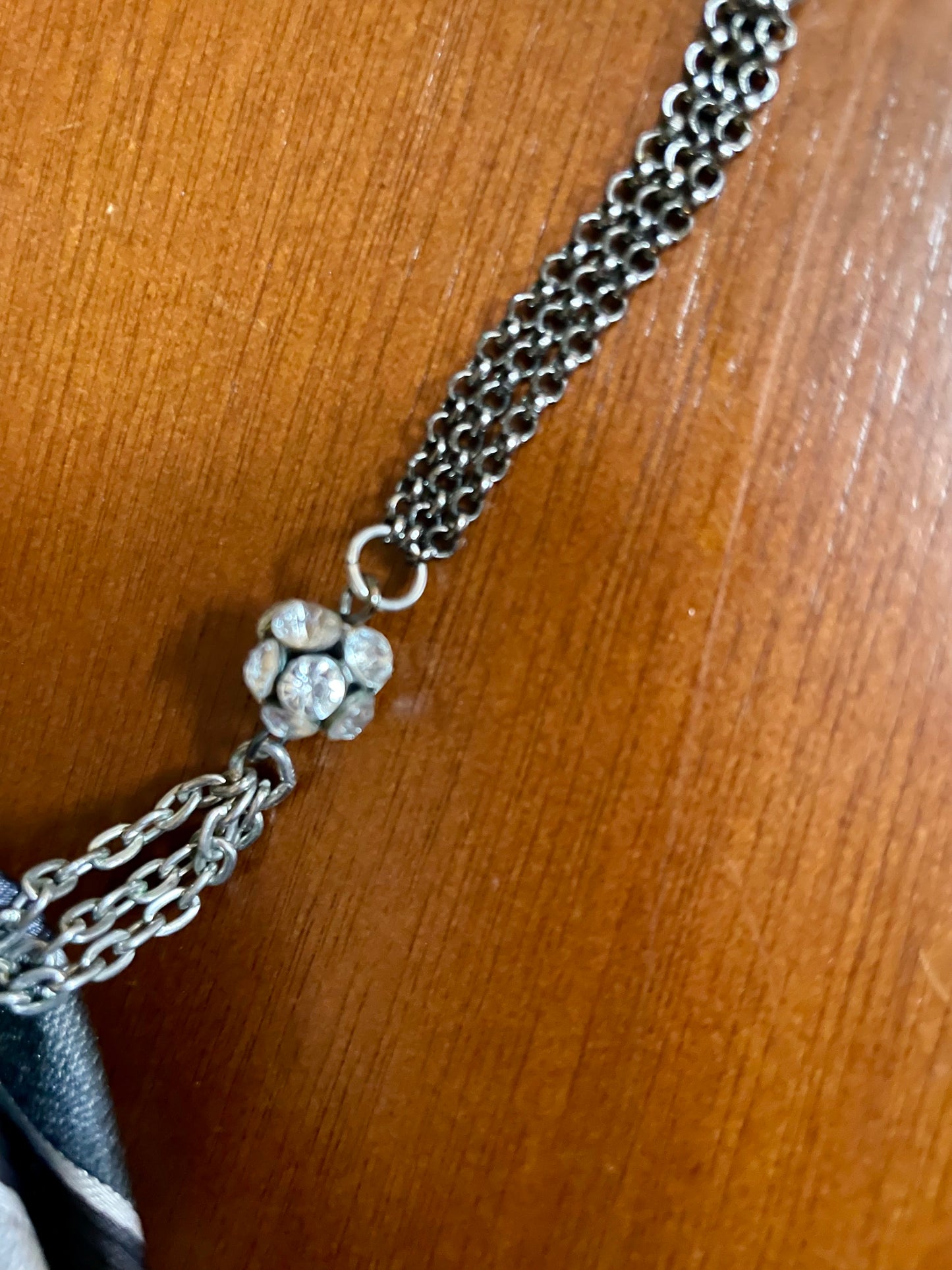 Grey Skies Windy Days Necktie Necklace