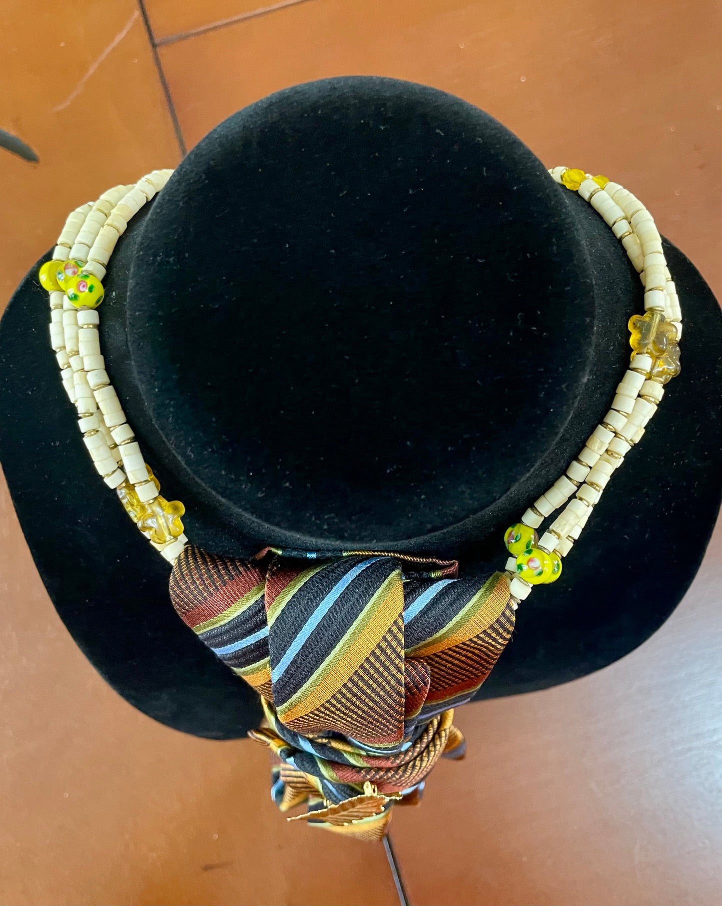 “Color Me Fall” Vintage Necktie Necklace