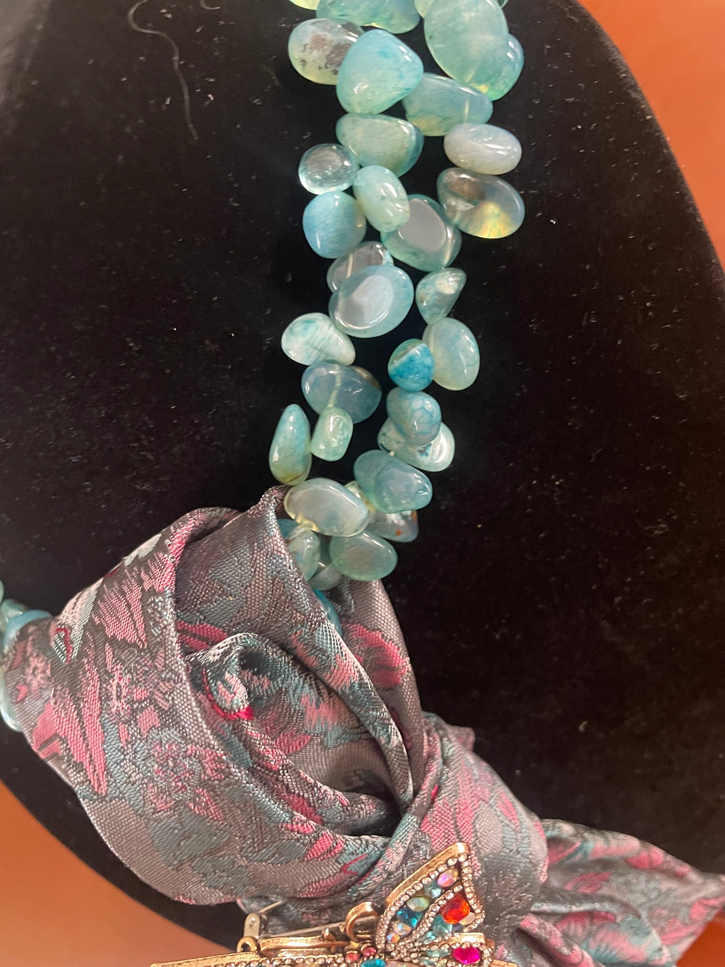 Brilliant Retro Butterfly Necktie Necklace