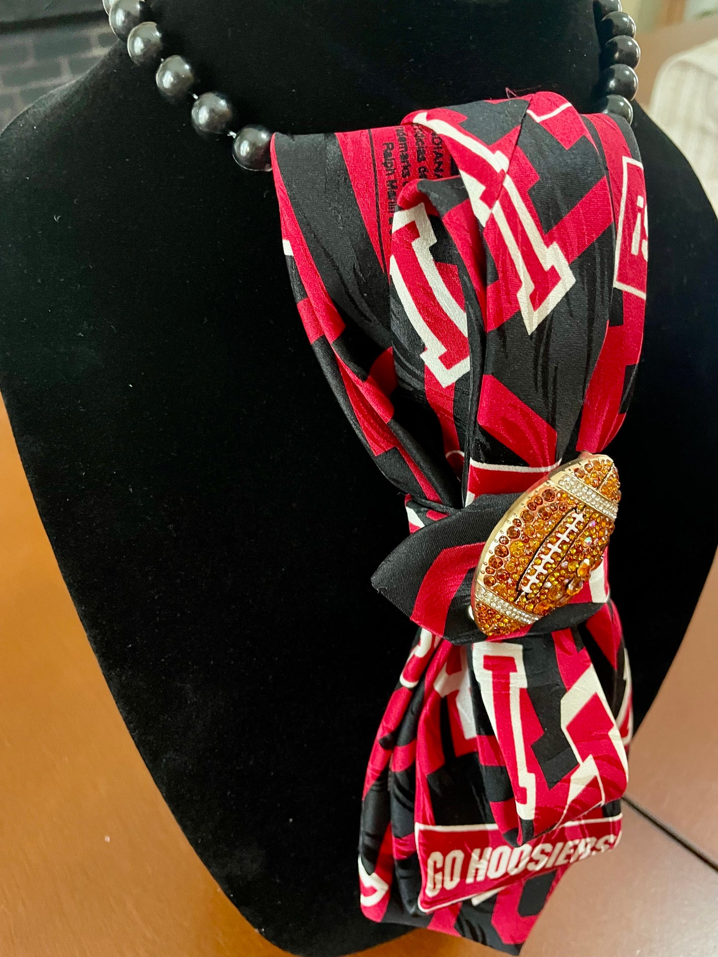 Hooisers Football Necktie Necklace