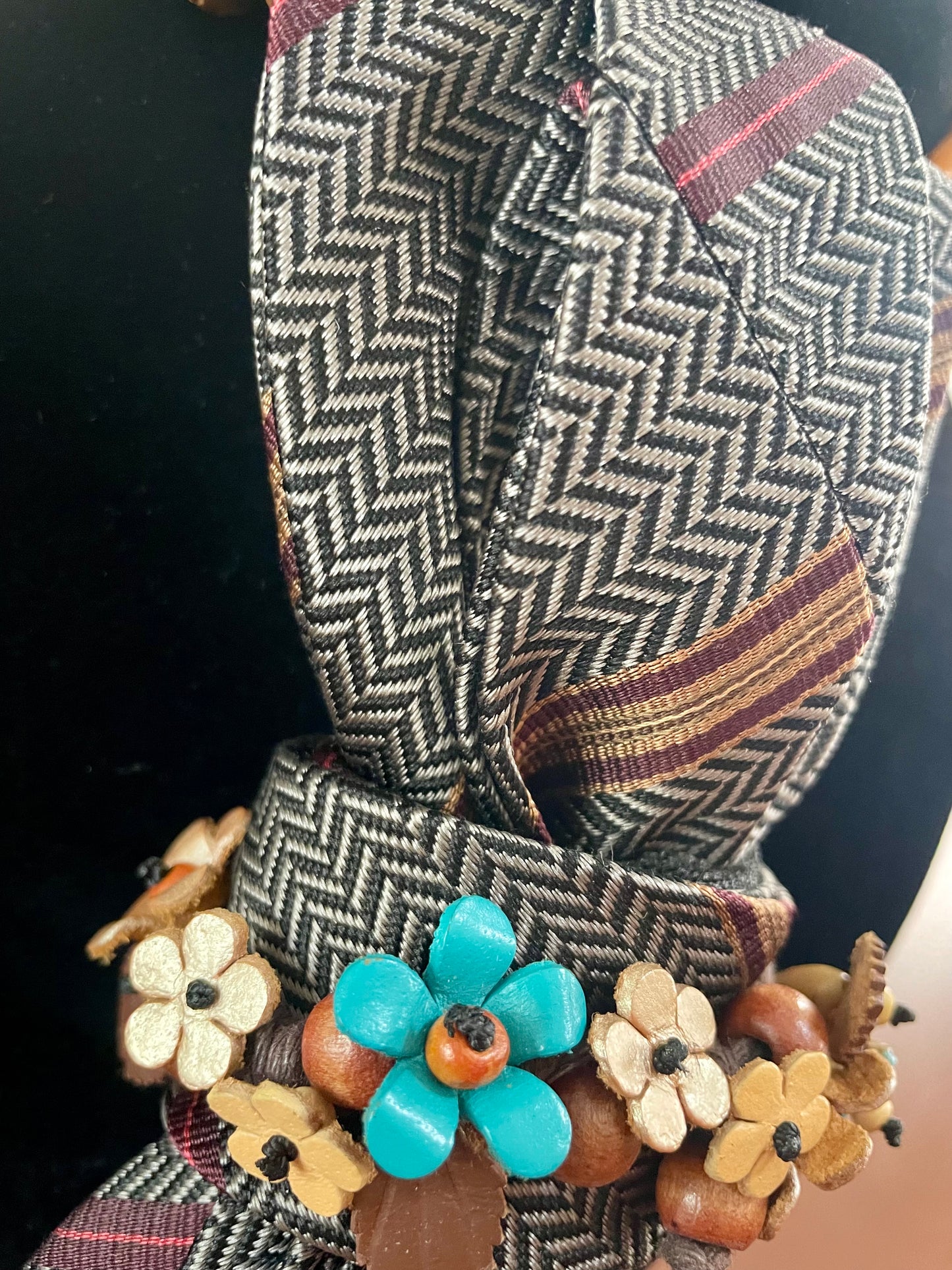 Natural Vintage Hippie Necktie Necklace