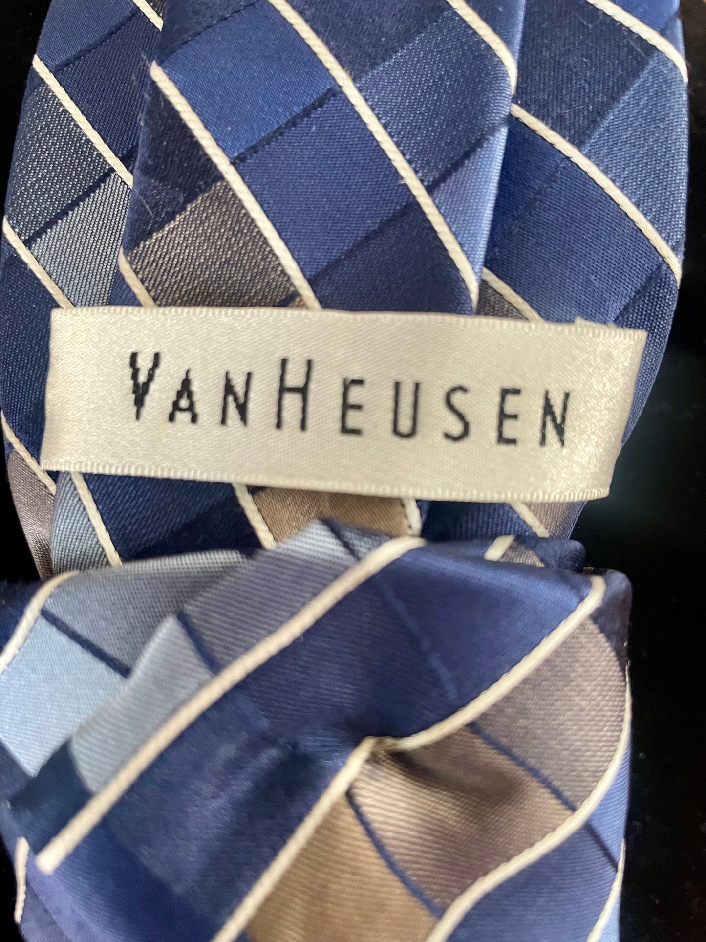 Striped Blue Beauty! Necktie Necklace