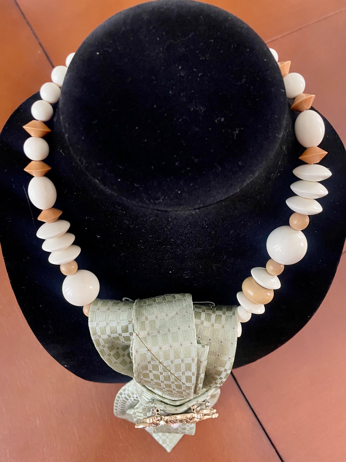 Bunny Brooch Necktie Necklace