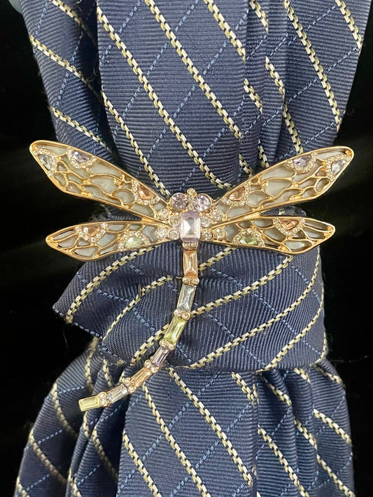 Dragonfly Skies Necktie Necklace