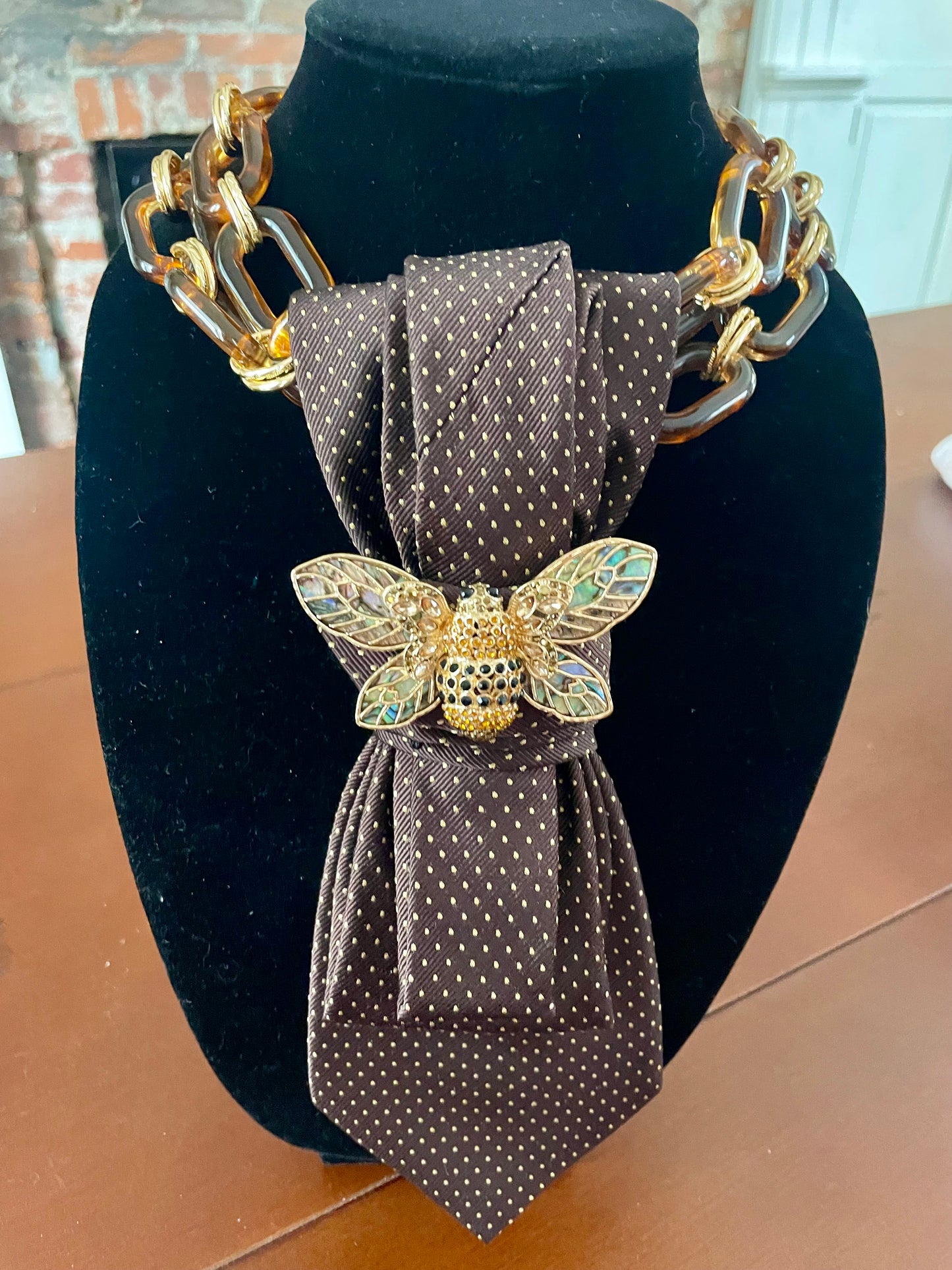 Bzzzy Boss Babe! Necktie Necklace