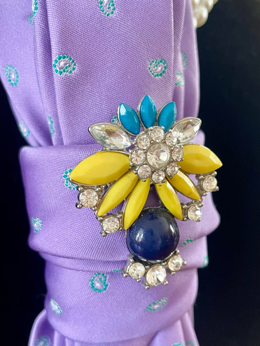 Preppy Purple Pop Necktie Necklace