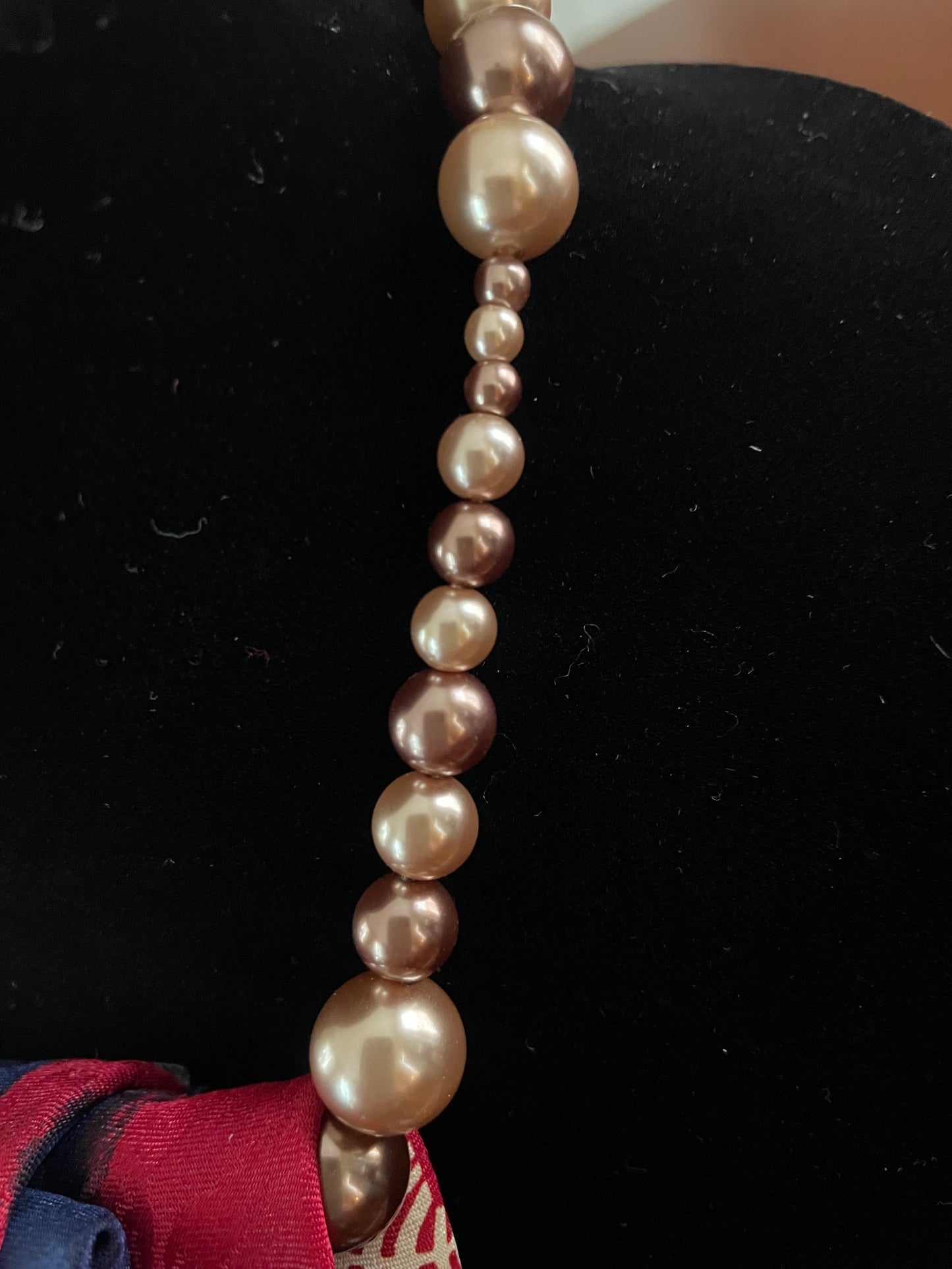 Vintage Triad Beaded Necktie Necklace