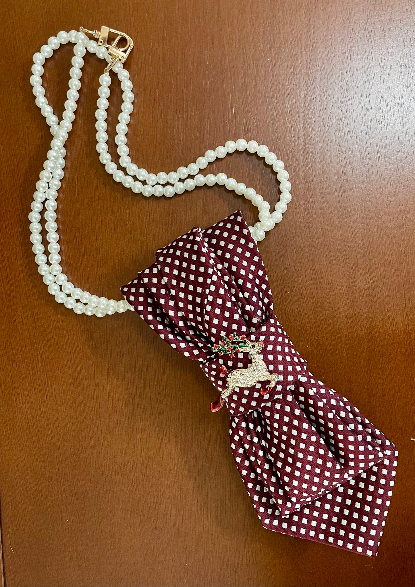 Rudolf Red Necktie Necklace