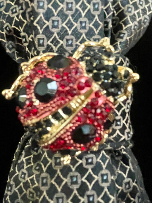 Lucky Ladybug Necktie Necklace