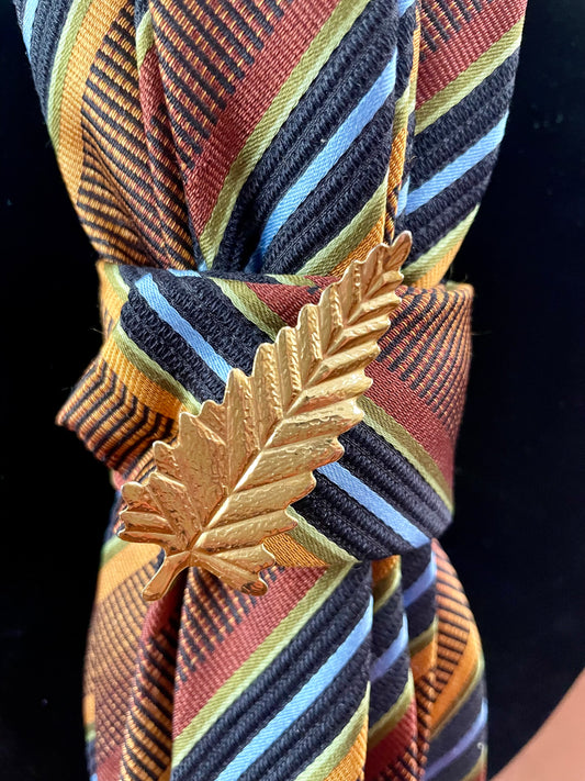 “Color Me Fall” Vintage Necktie Necklace