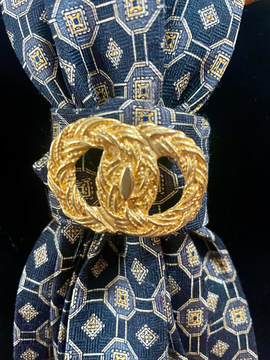 The Double Buckle Necktie Necklace