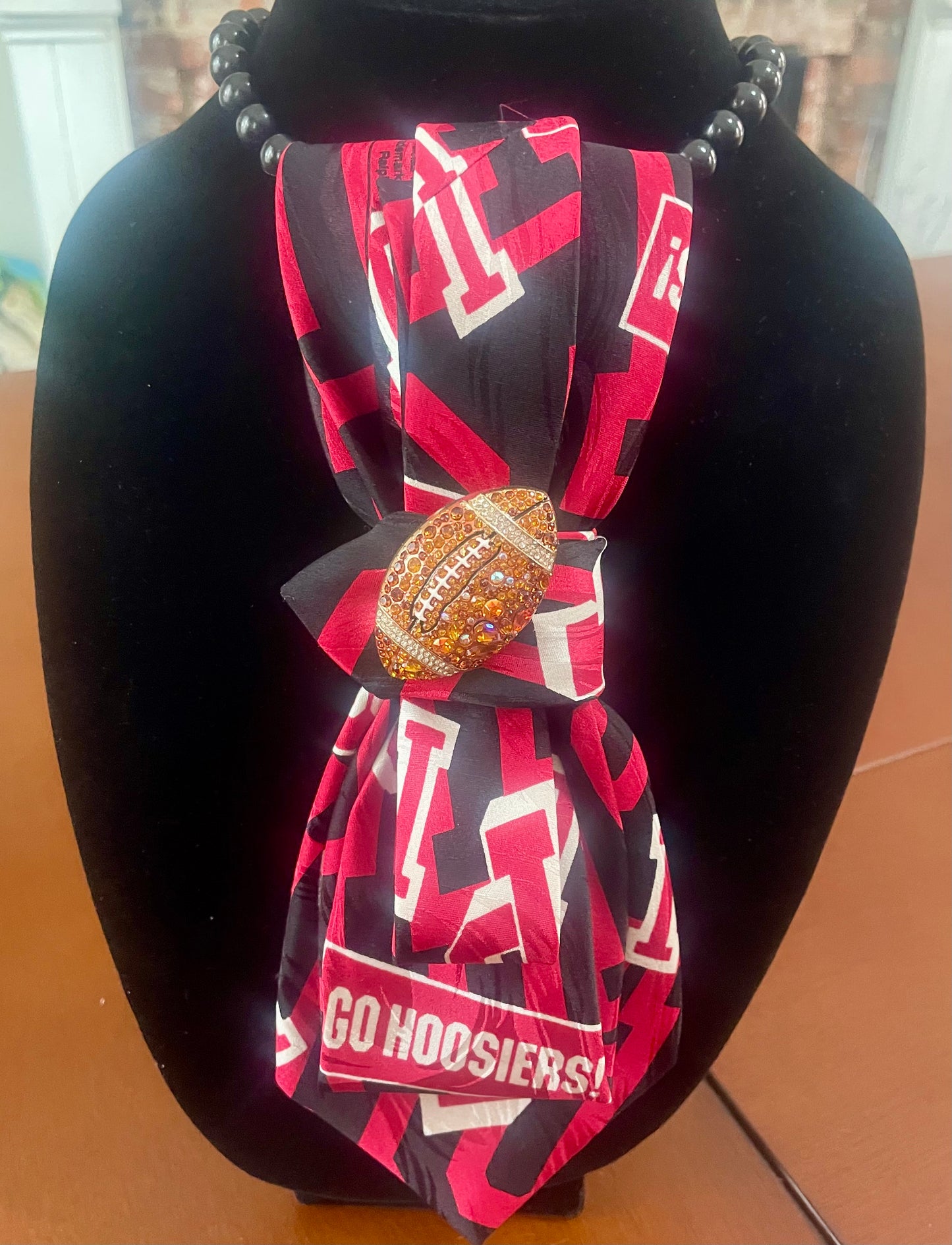Hooisers Football Necktie Necklace