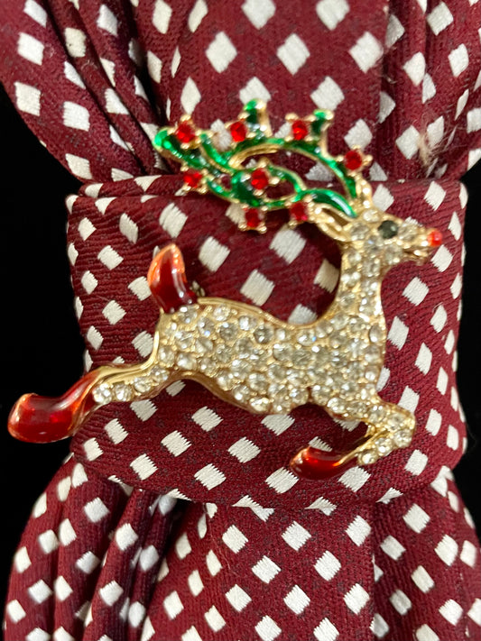 Rudolf Red Necktie Necklace