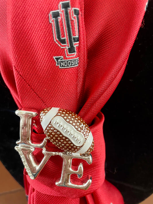 Hoo Hoo Hoosiers Necktie Necklace