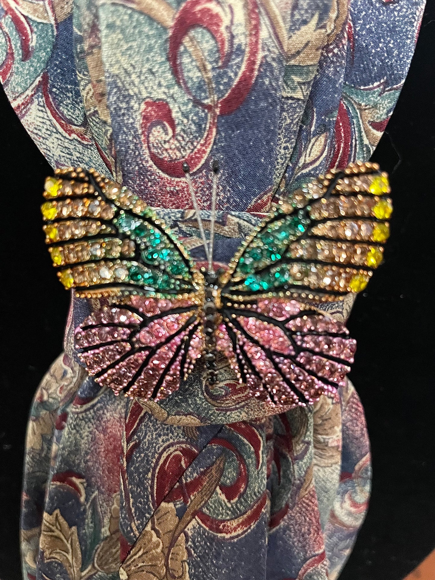 Pink Beautiful Butterfly Necktie Necklace!