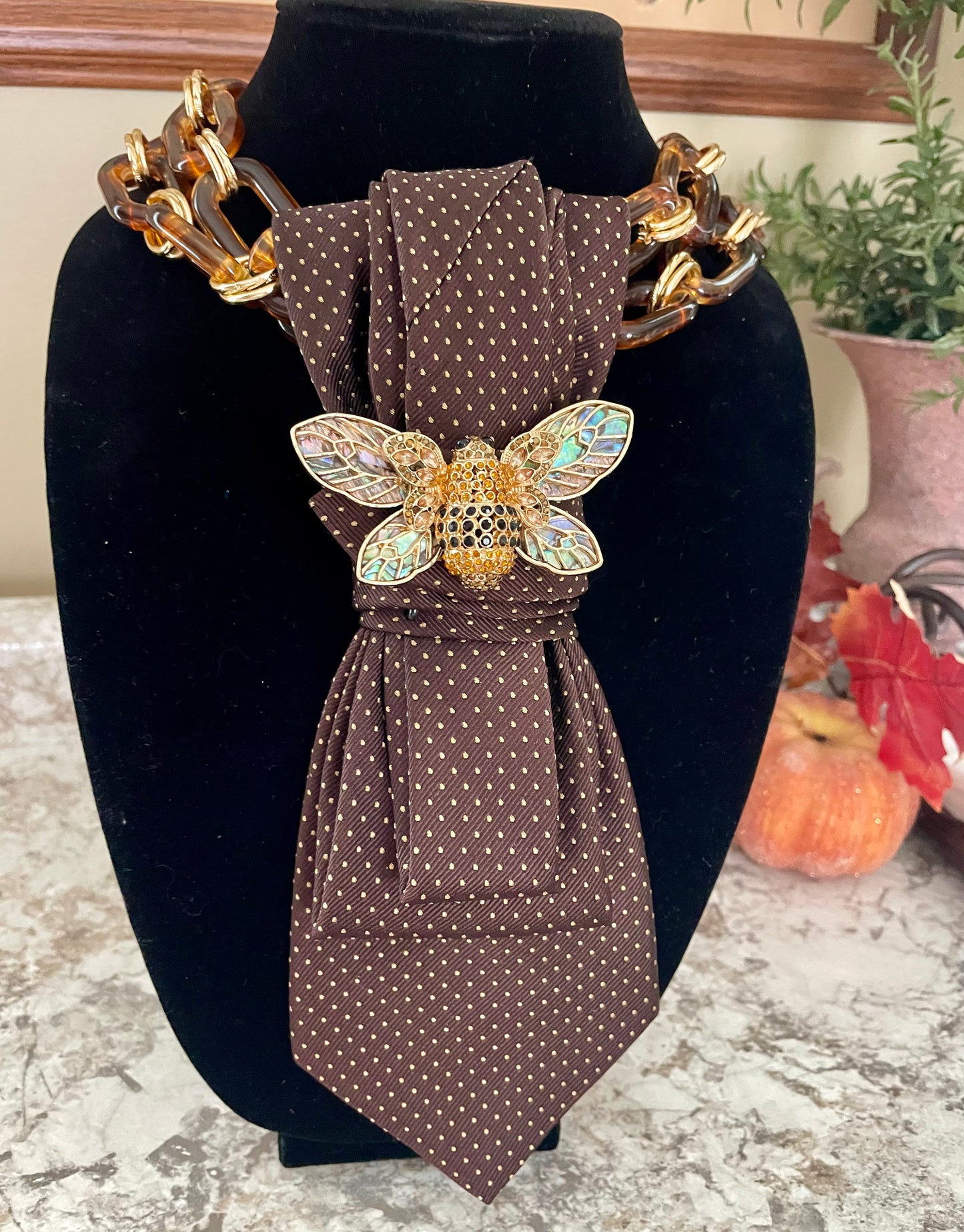 Bzzzy Boss Babe! Necktie Necklace
