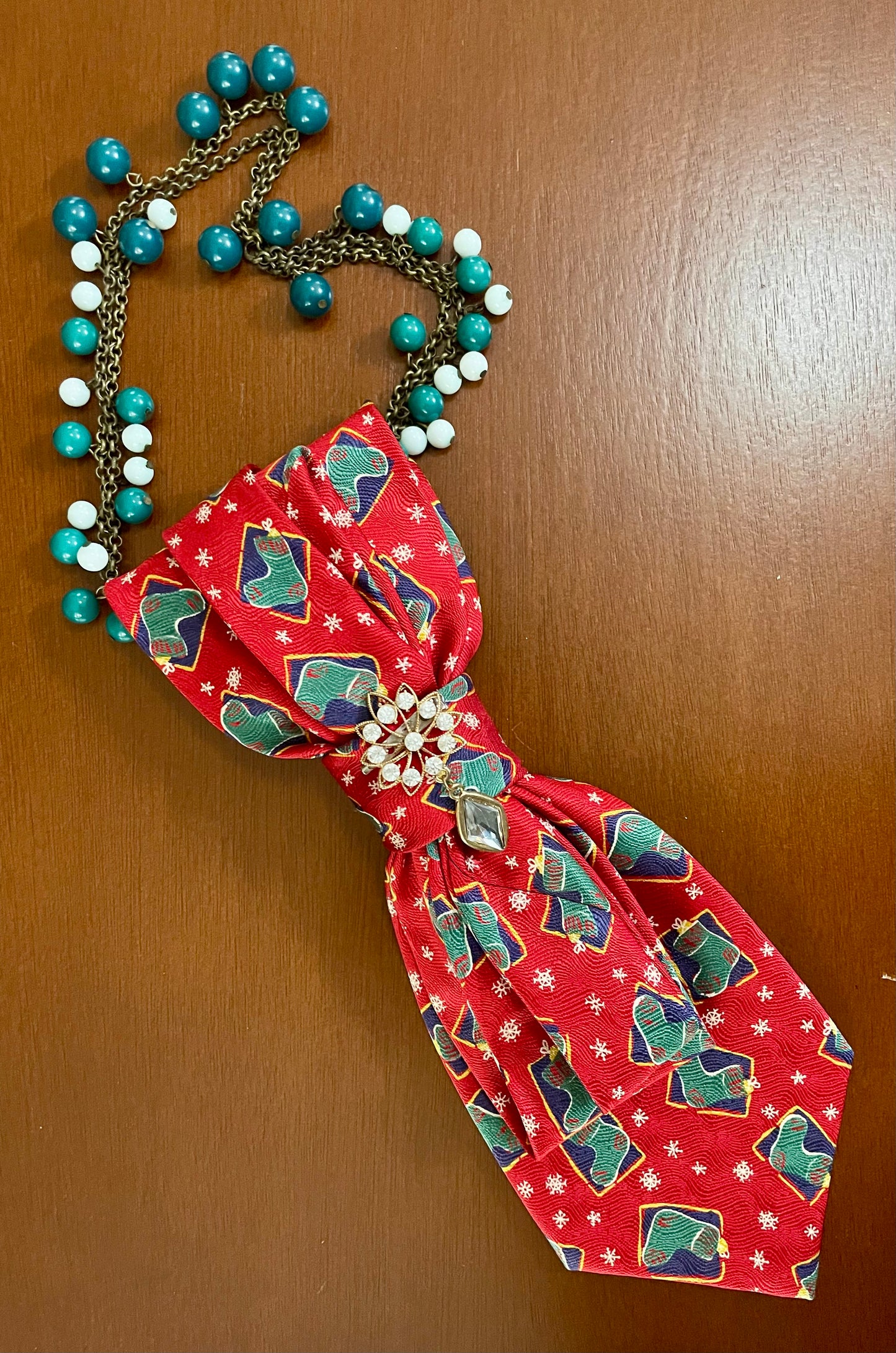 Hung by the Chimney Necktie Necklace