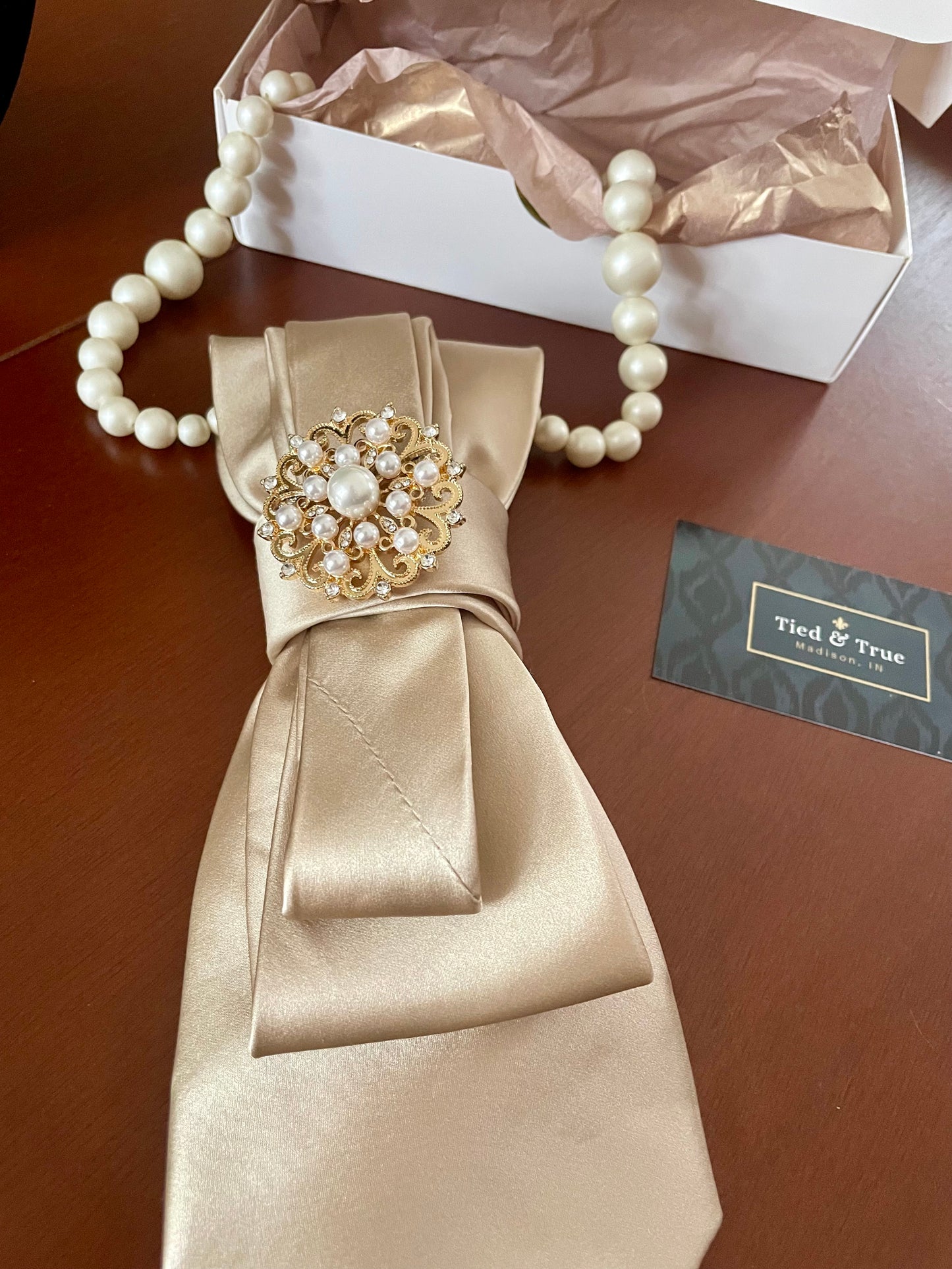 A Bride’s Best! Necktie Necklace
