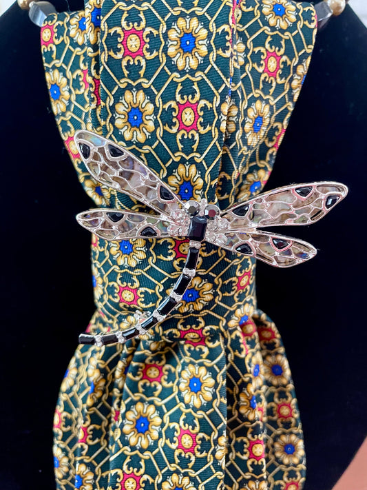 Dizzy Dragonfly Necktie Necklace