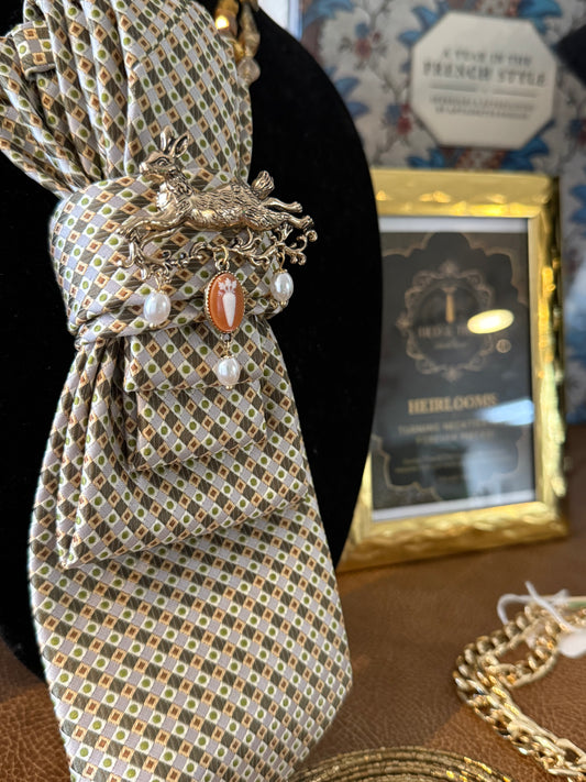 Vintage Bunny Classic Necktie Necklace