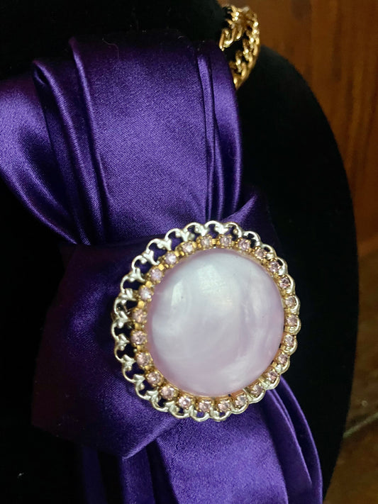Purple Royalty Necktie Necklace