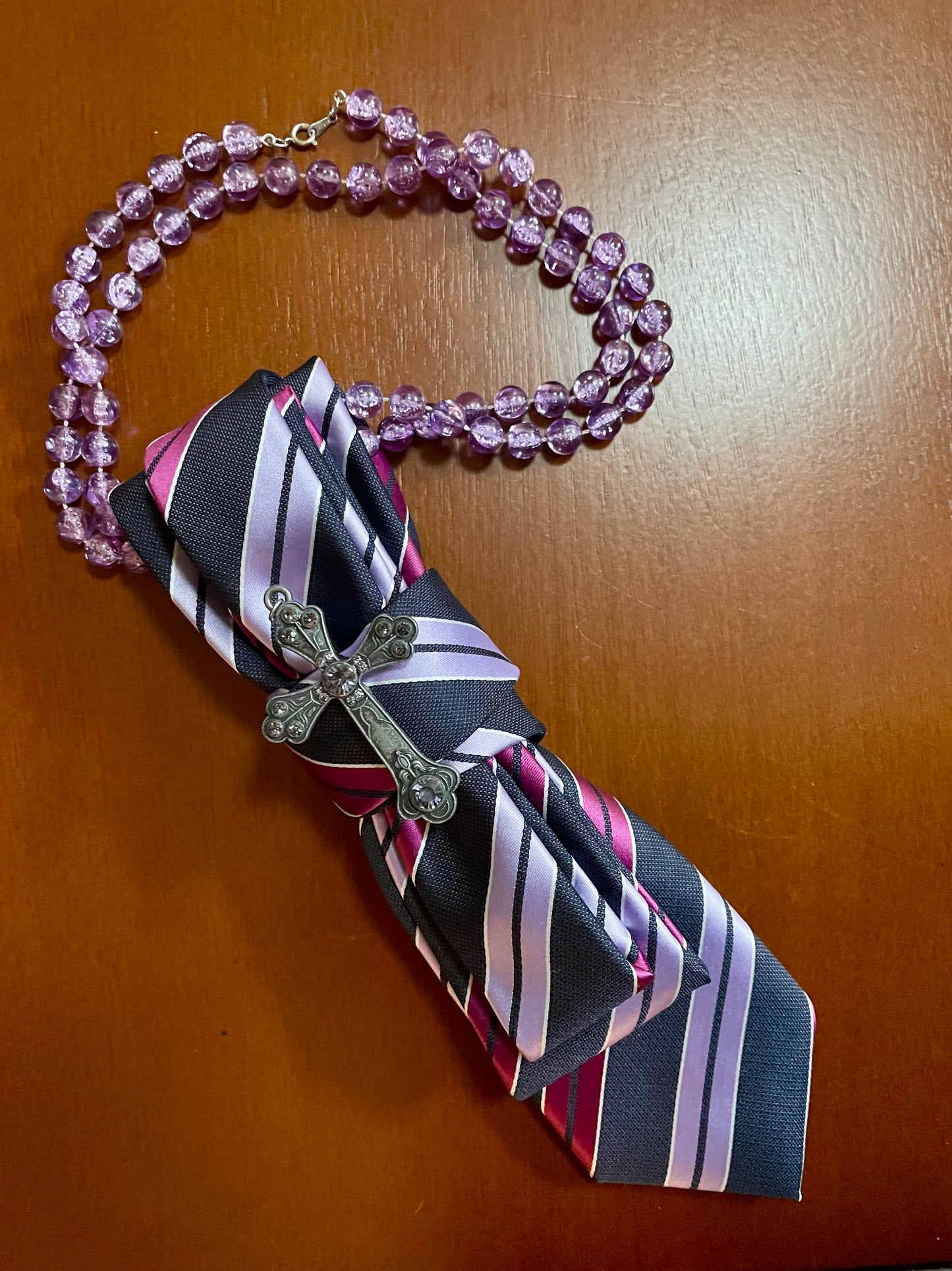 Faith Springs Forth Necktie Necklace