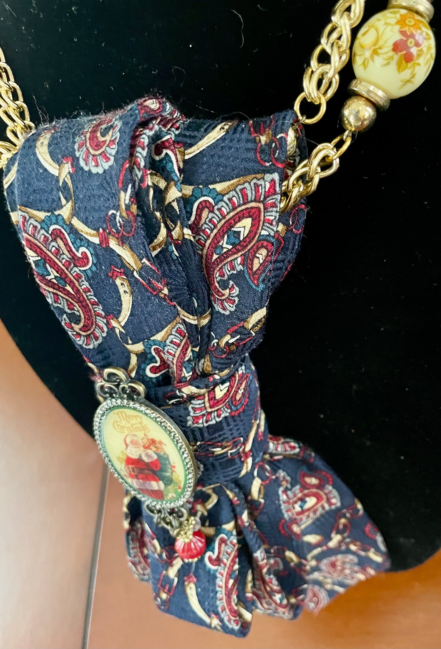 Old-time Holiday Cheer Necktie Necklace