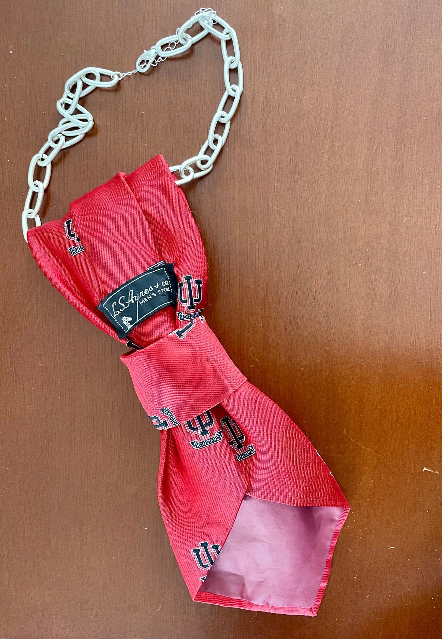 Hoo Hoo Hoosiers Necktie Necklace
