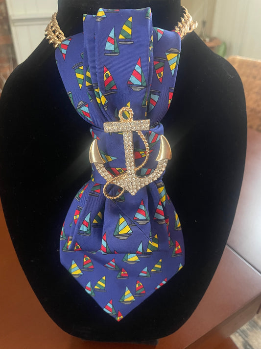 Come Sail Away! Necktie Necklace!