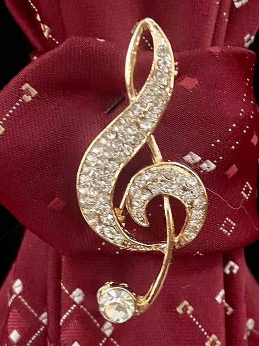 Music Note Necktie Necklace