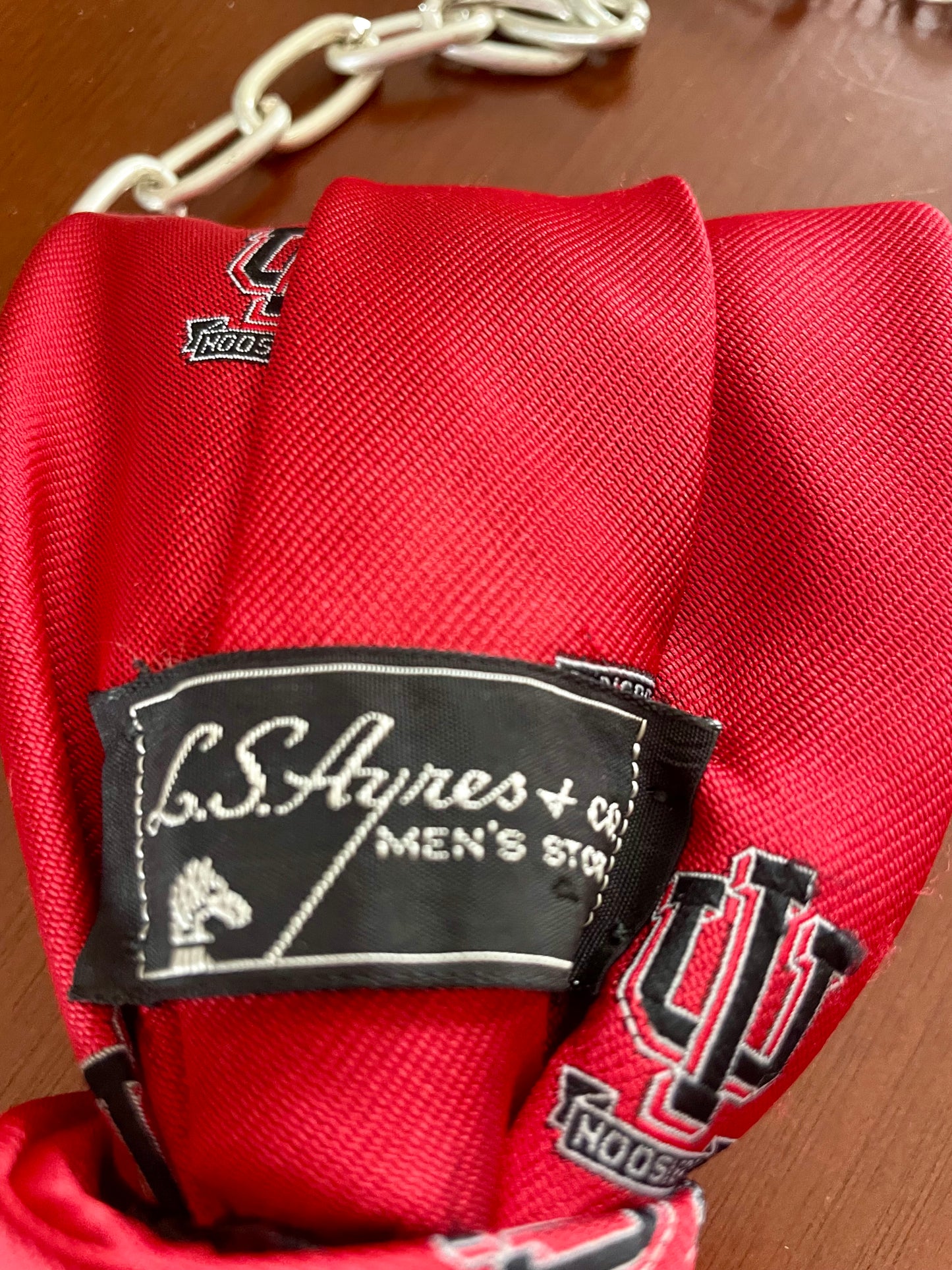 Hoo Hoo Hoosiers Necktie Necklace