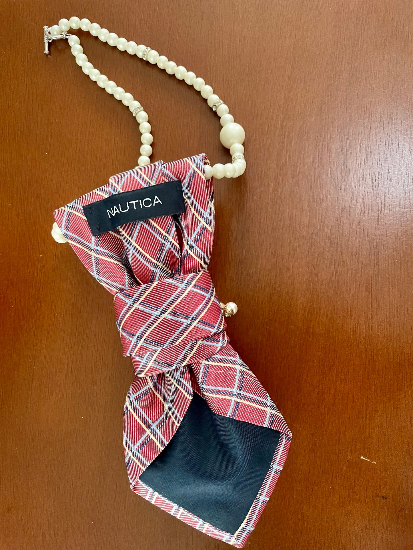 Pretty, Preppy, Lightbulb Necktie Necklace