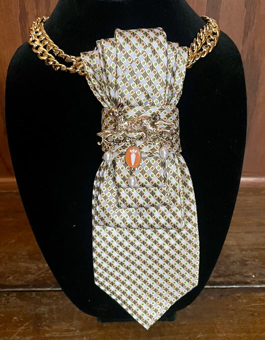 Vintage Bunny Classic Necktie Necklace