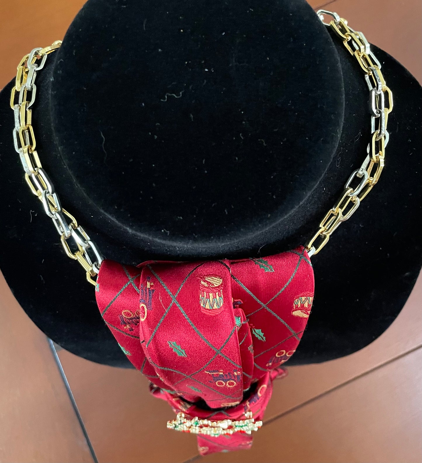 A Classic Hallmark Christmas Necktie Necklace