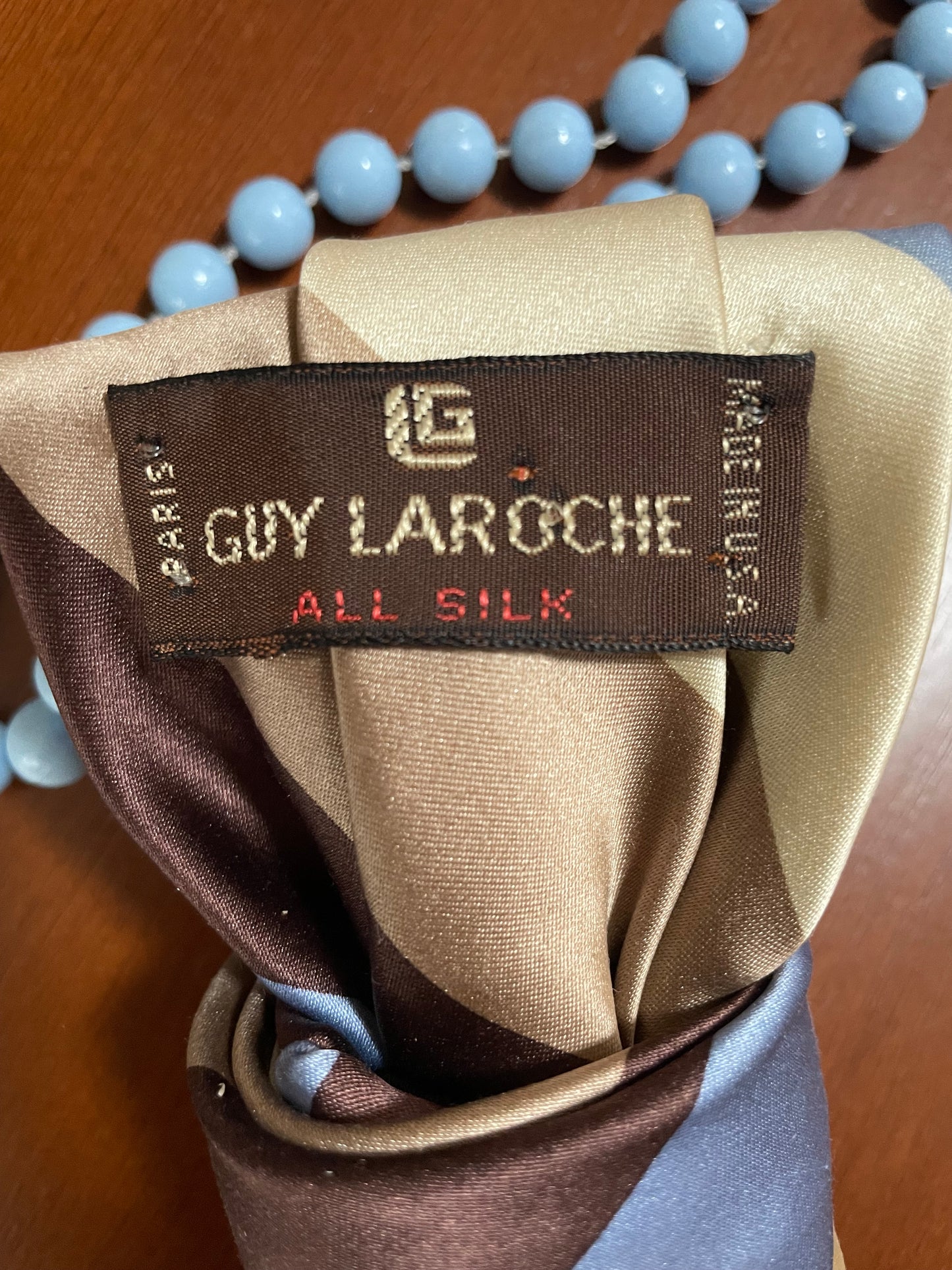 Baby Blue Beauty Necktie Necklace