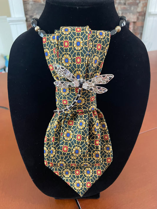 Dizzy Dragonfly Necktie Necklace