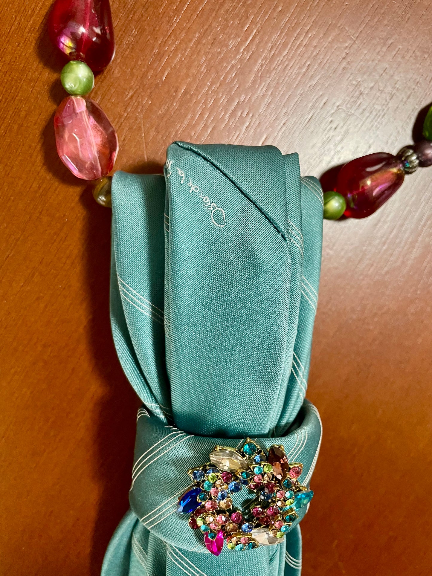 Oscar de la Renta Necktie Necklace