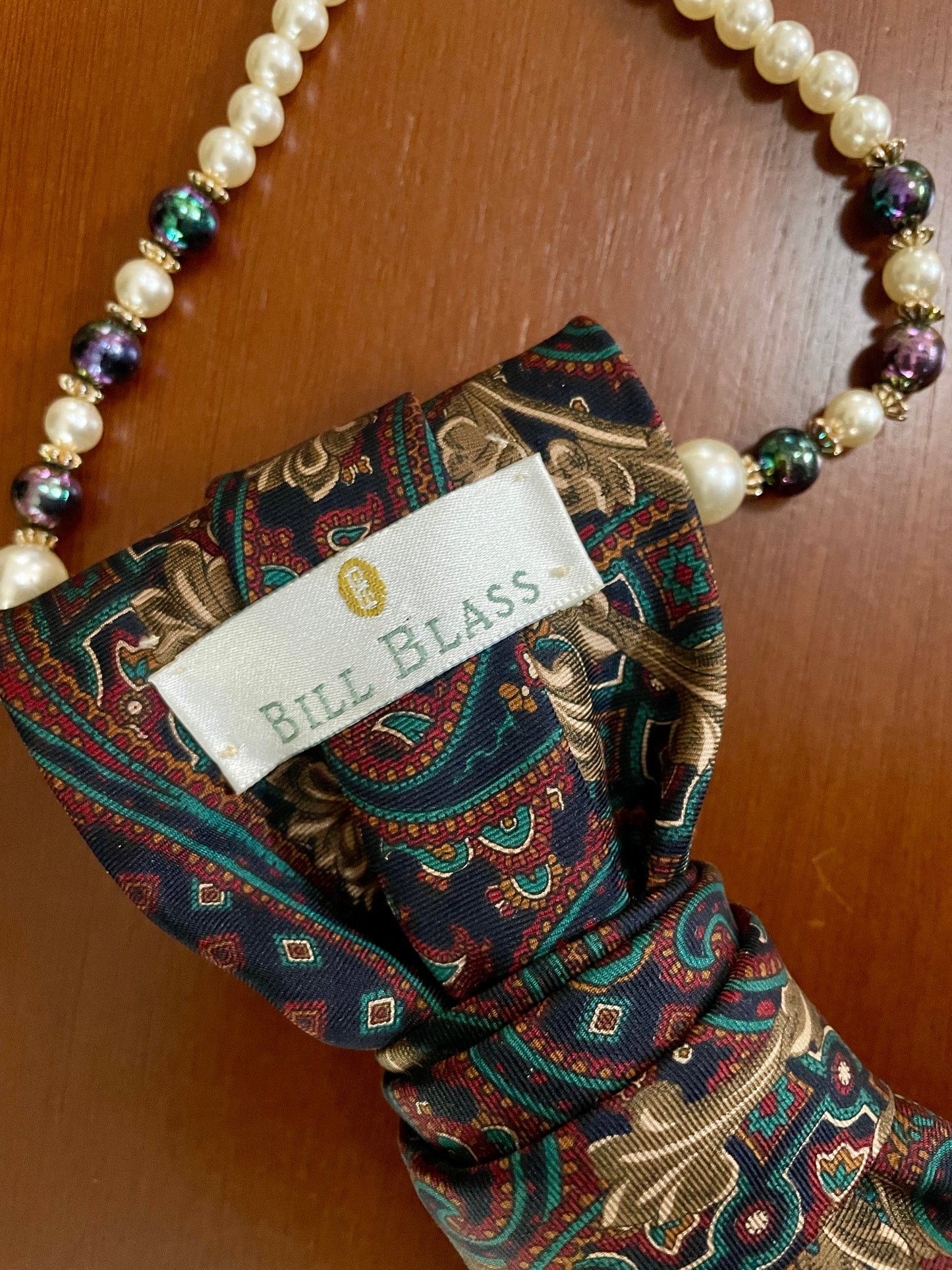 Tinsel Tree Necktie Necklace