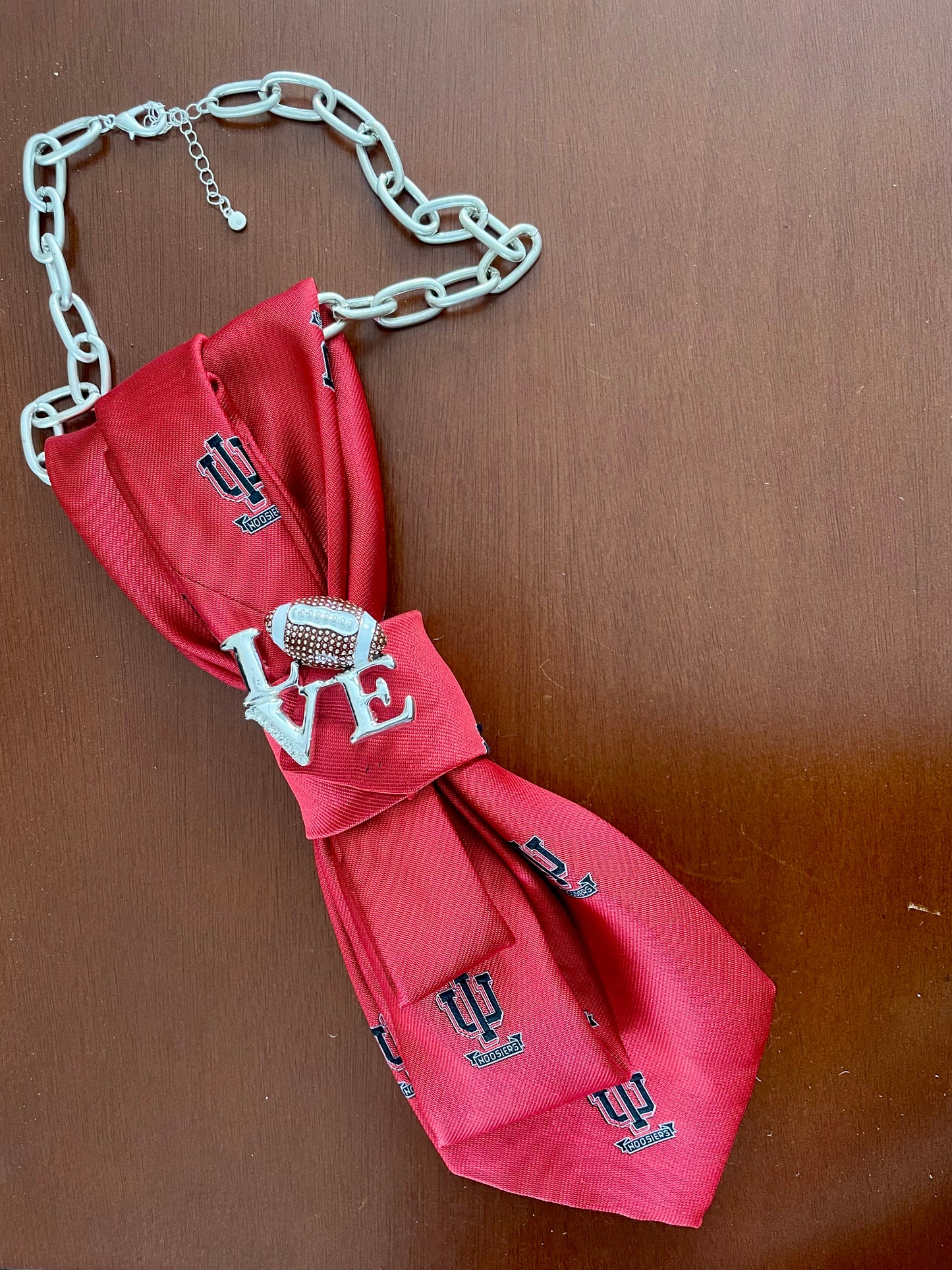 Hoo Hoo Hoosiers Necktie Necklace