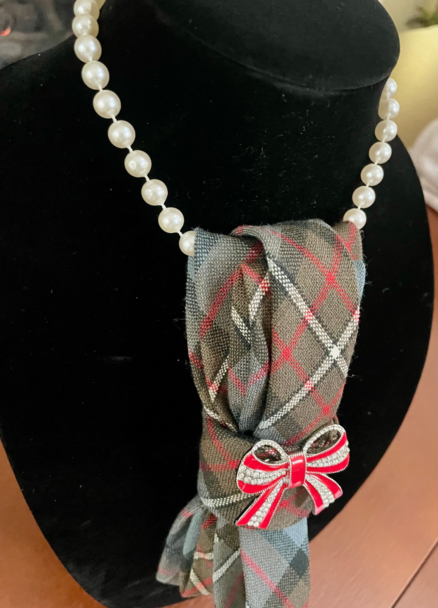 A Scottish Holiday Necktie Necklace