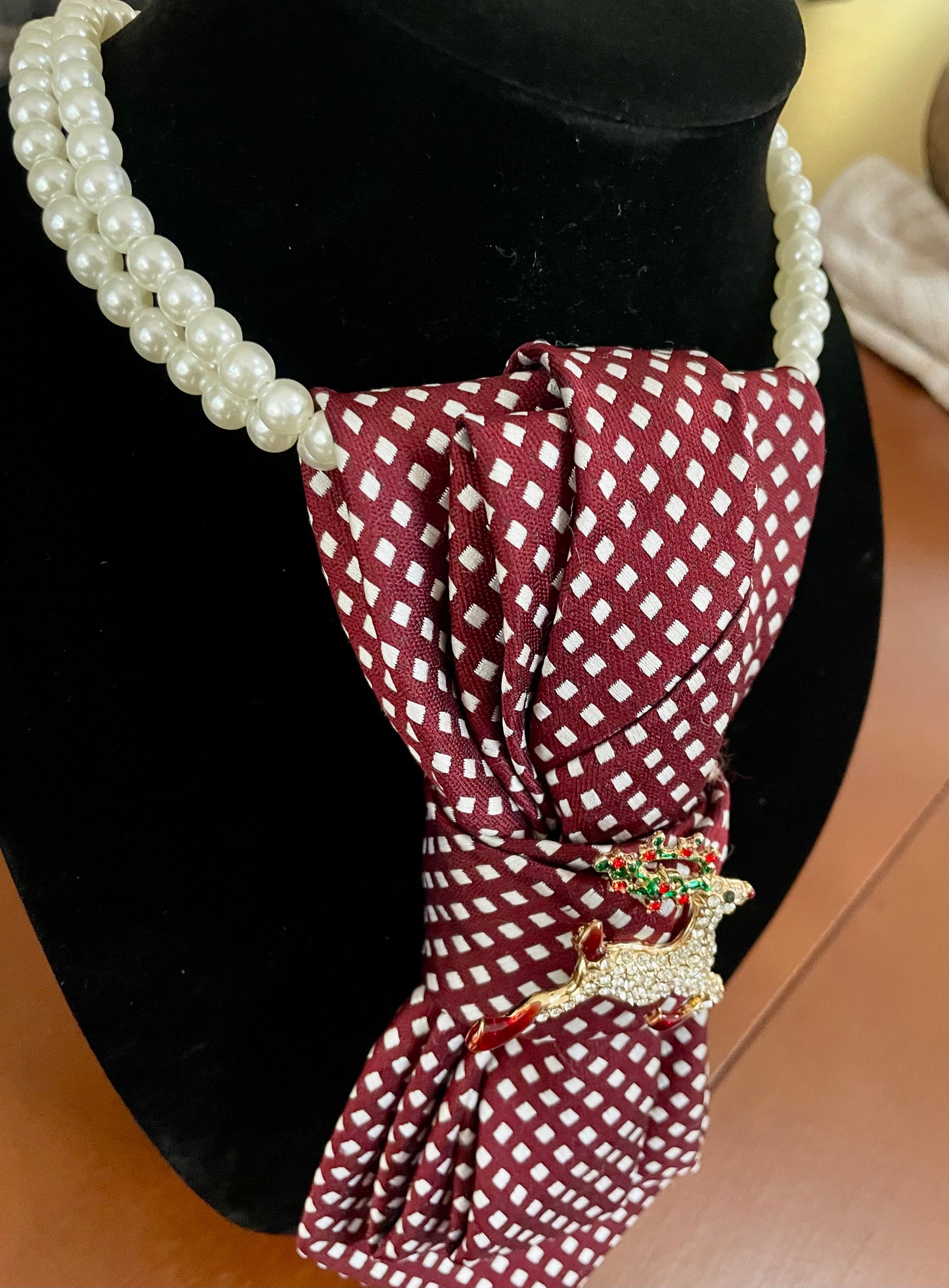 Rudolf Red Necktie Necklace