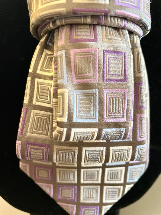 Happy Squares Necktie Necklace