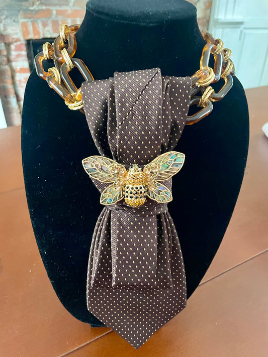 Bzzzy Boss Babe! Necktie Necklace