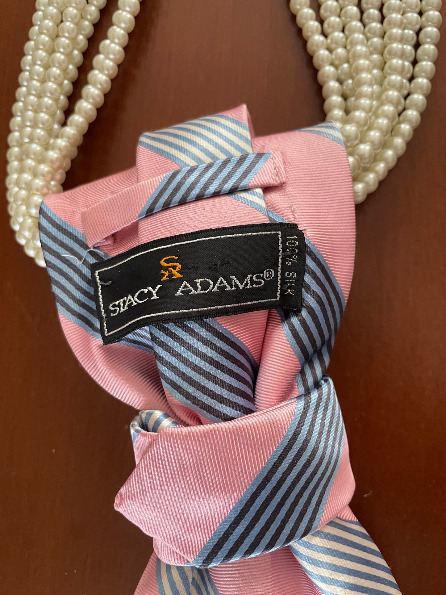 Striped and Hyped Necktie Necklace