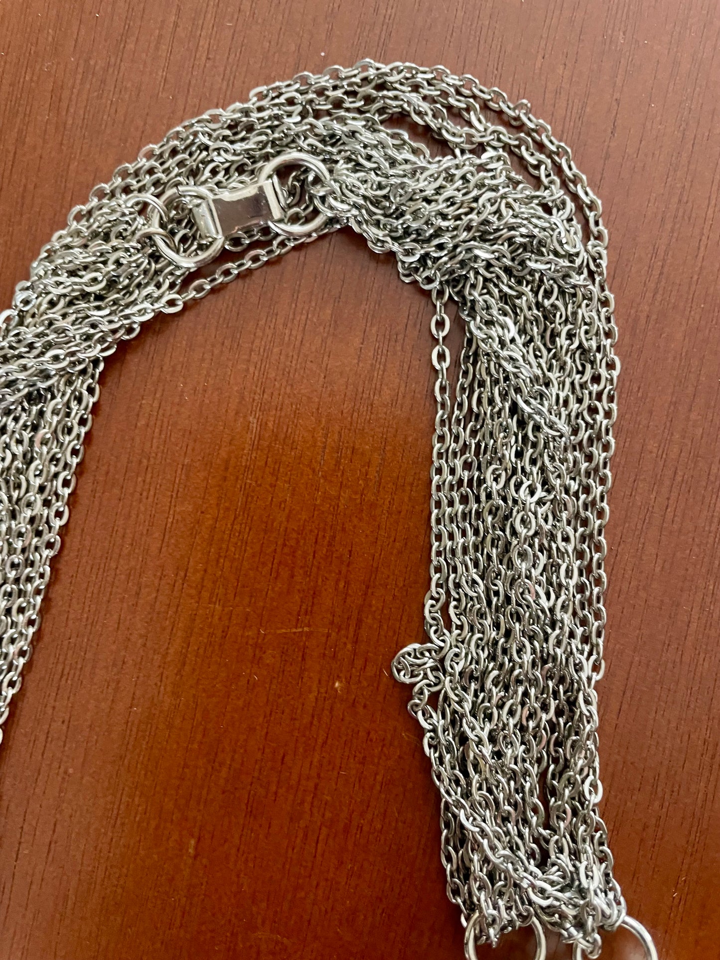 Cherry Red Blossom Necktie Necklace