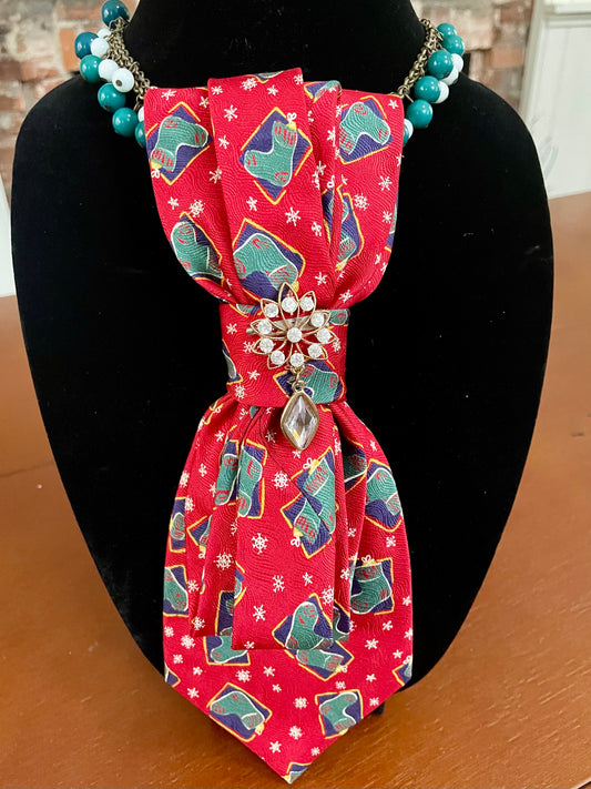Hung by the Chimney Necktie Necklace