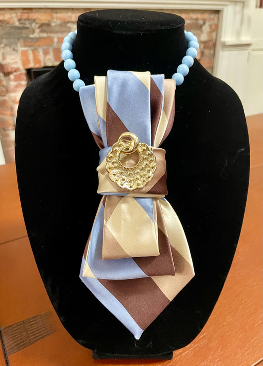 Baby Blue Beauty Necktie Necklace