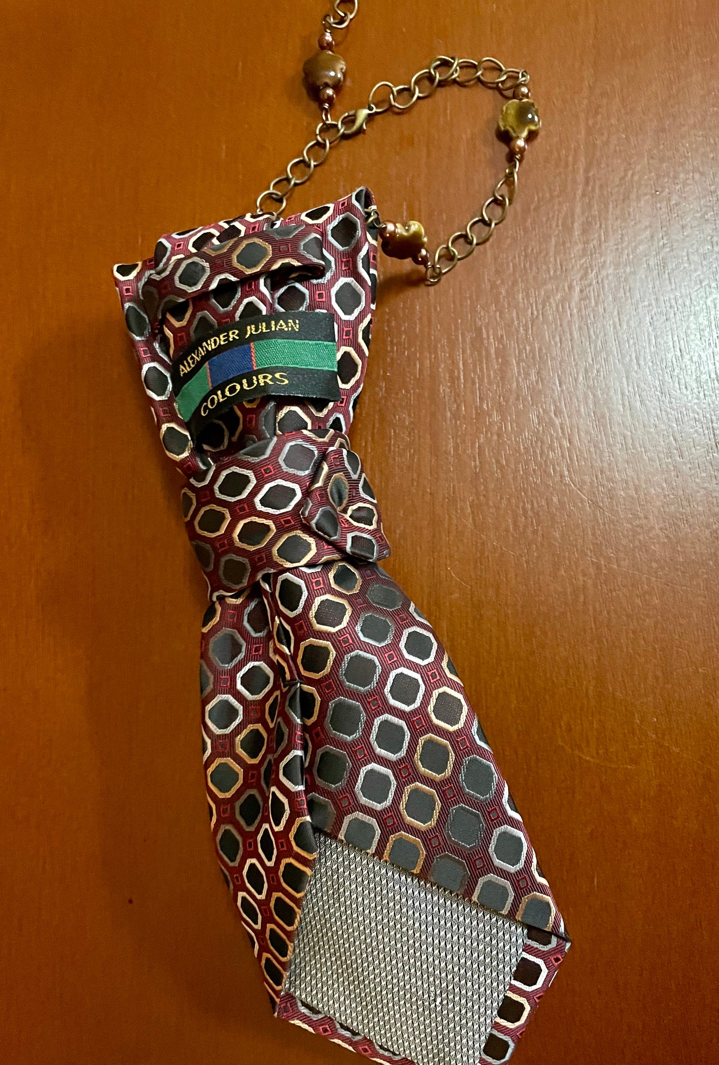 Spotted Butterfly Necktie Necklace